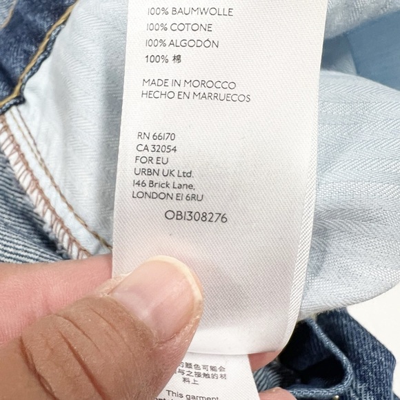 We the Free Womens Medium Wash Denim Pocketed Zip Up Sammie Coverall Size XS - Picture 8 of 9